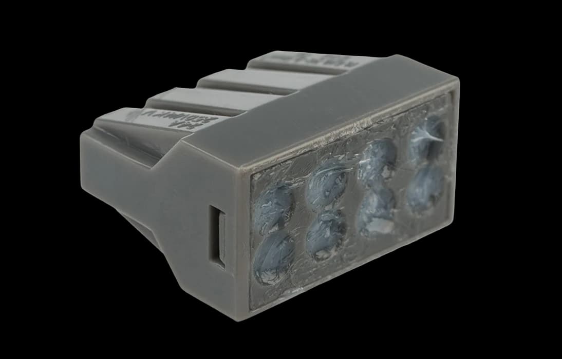 07-3080 Экспресс-клемма с пастой, 8-проводная до 2,5 мм?, серая (50 шт./уп.) (773-308) REXANT