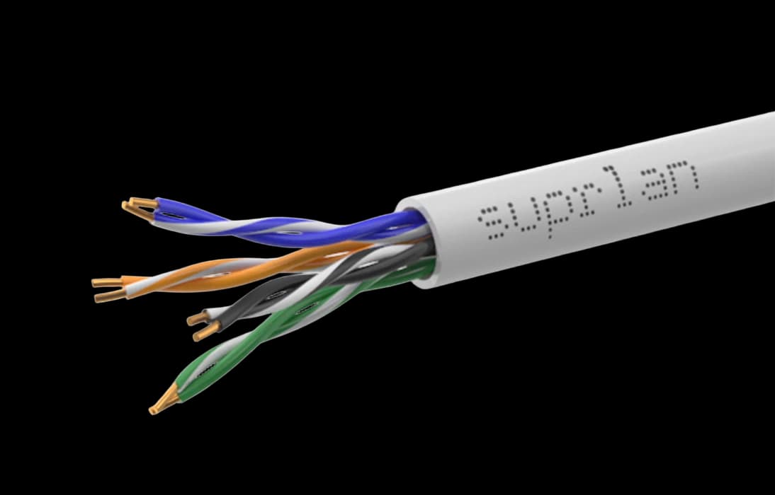 01-0320-1 SUPRLAN Standard UTP 5e 4x2xAWG24 Cu LSZH нг(А)-HF In. 305м (RUS)