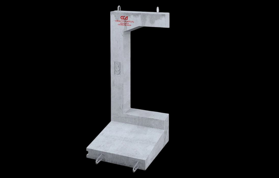 Блок стеновой ж/б  СБ-2-1