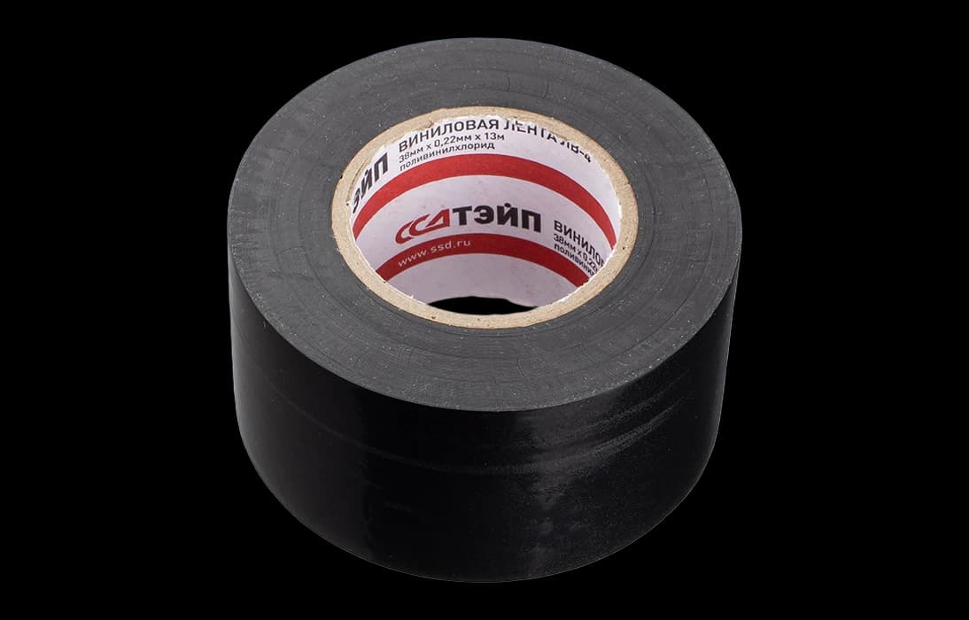 Лента виниловая ЛВ-4 ССД-ТЭЙП 38мм х 0,22мм х 13м