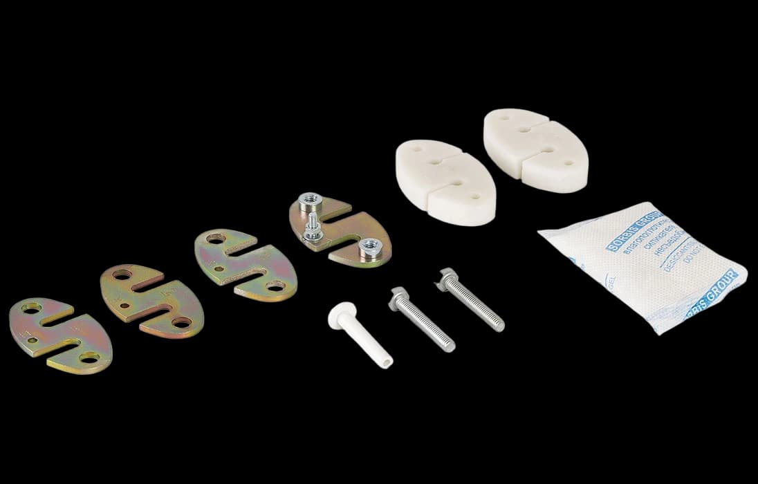 Комплект для ввода 4-7 мм ОК в овальный патрубок муфты МОГ-Т4 и МПО-Ш1 ССД