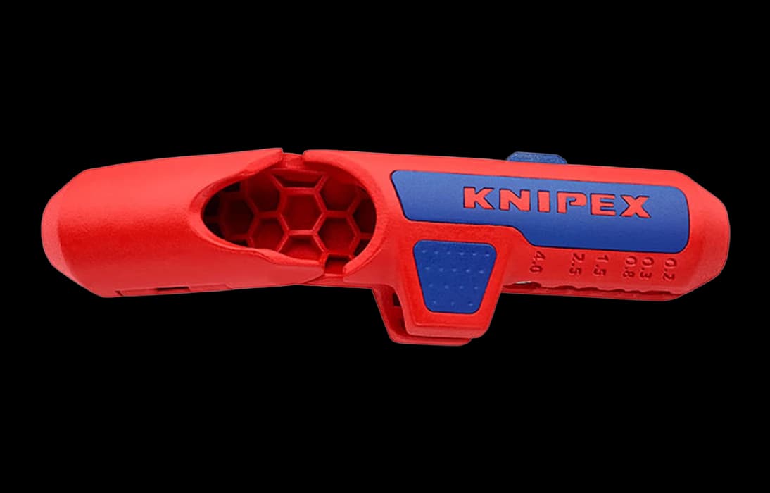 KN-169502SB	ErgoStrip® Cтриппер универсальный для круглых проводов, 0.2-4 мм², d8-13 мм, длина 135 мм, для левшей, SB