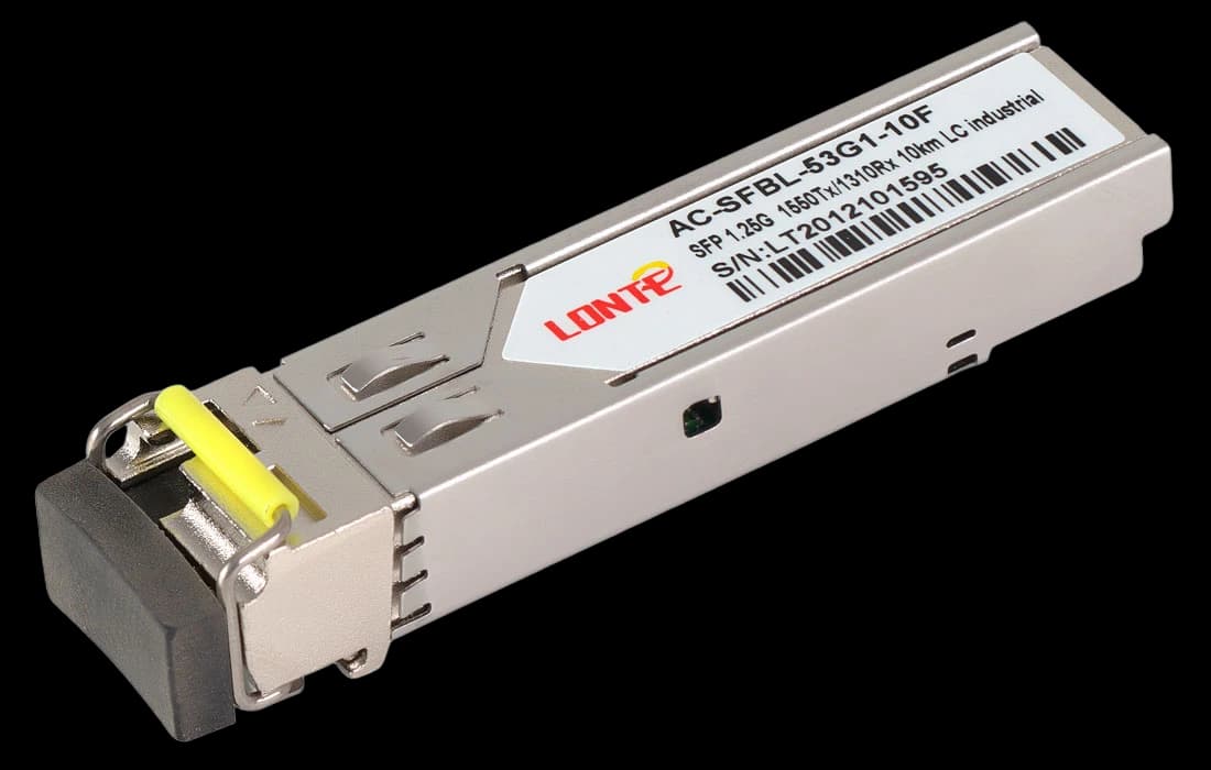 SFP WDM 1.25G Tx1550/Rx1310 10km LC DDM (industrial)