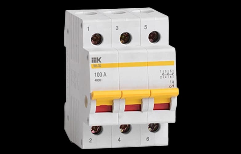 MNV10-3-100 Выключатель нагрузки (мини-рубильник) ВН-32 3Р 100А ИЭК