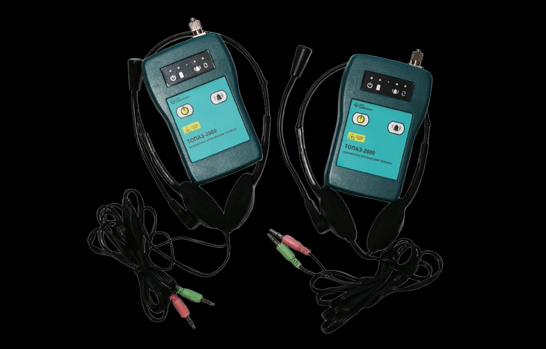 Оптический телефон ТОПАЗ-2000 (1310нм/1550нм) комплект 2 шт.