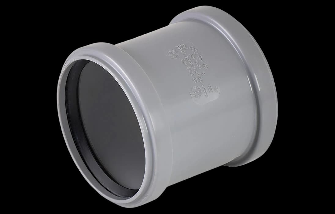 Муфта ПНД d=90 канализационная надвижная для труб SDR