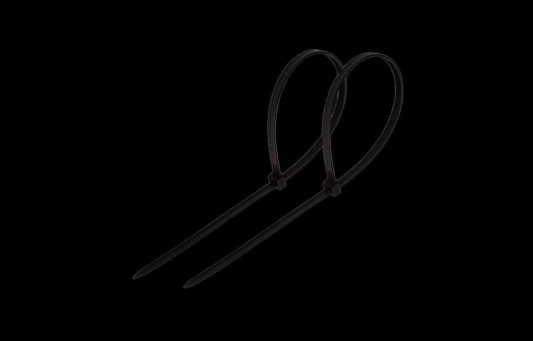 07-0081 Хомут-стяжка кабельная нейлоновая REXANT 80 x2,5 мм, черная, упаковка 100 шт.