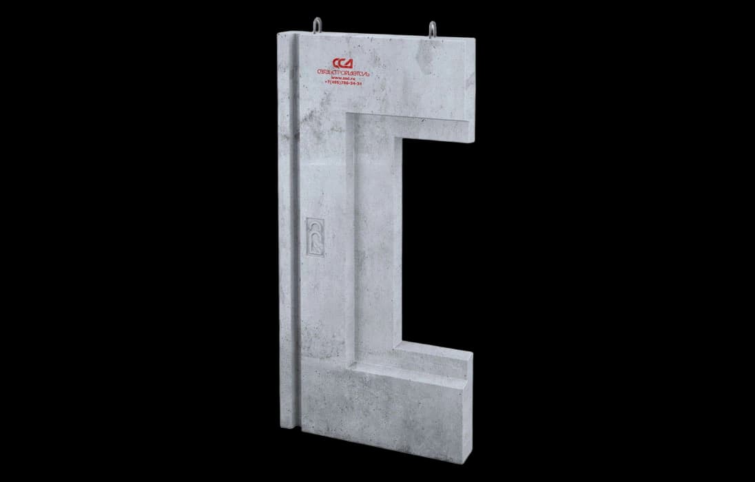 Блок стеновой ж/б  СБ-3-1