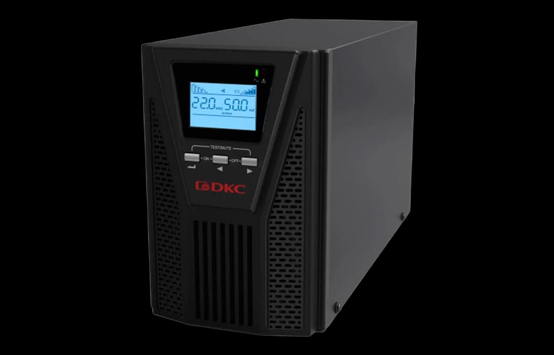 SMALLT1A10S Онлайн ИБП, Small Tower, 1000VA/900W, 2xSchuko, USB, 3x7Ач