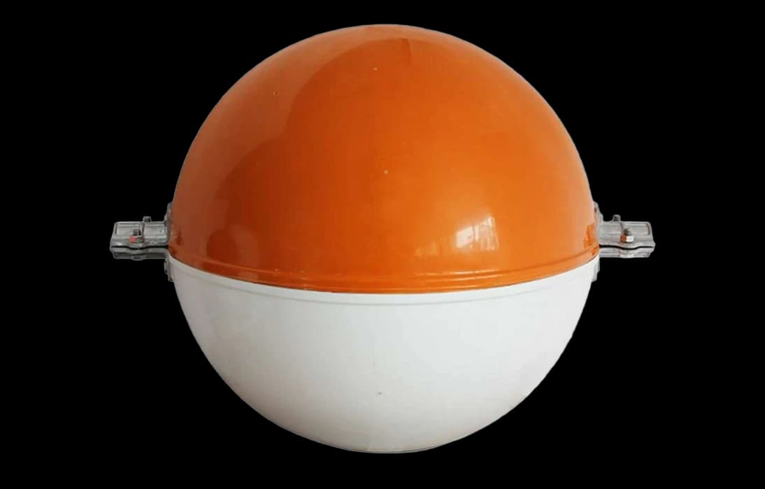 ШМ-ИМАГ-300-ОБ -сигнальный шар-маркер для ЛЭП, 11 мм, 300 мм, оранжево-белый