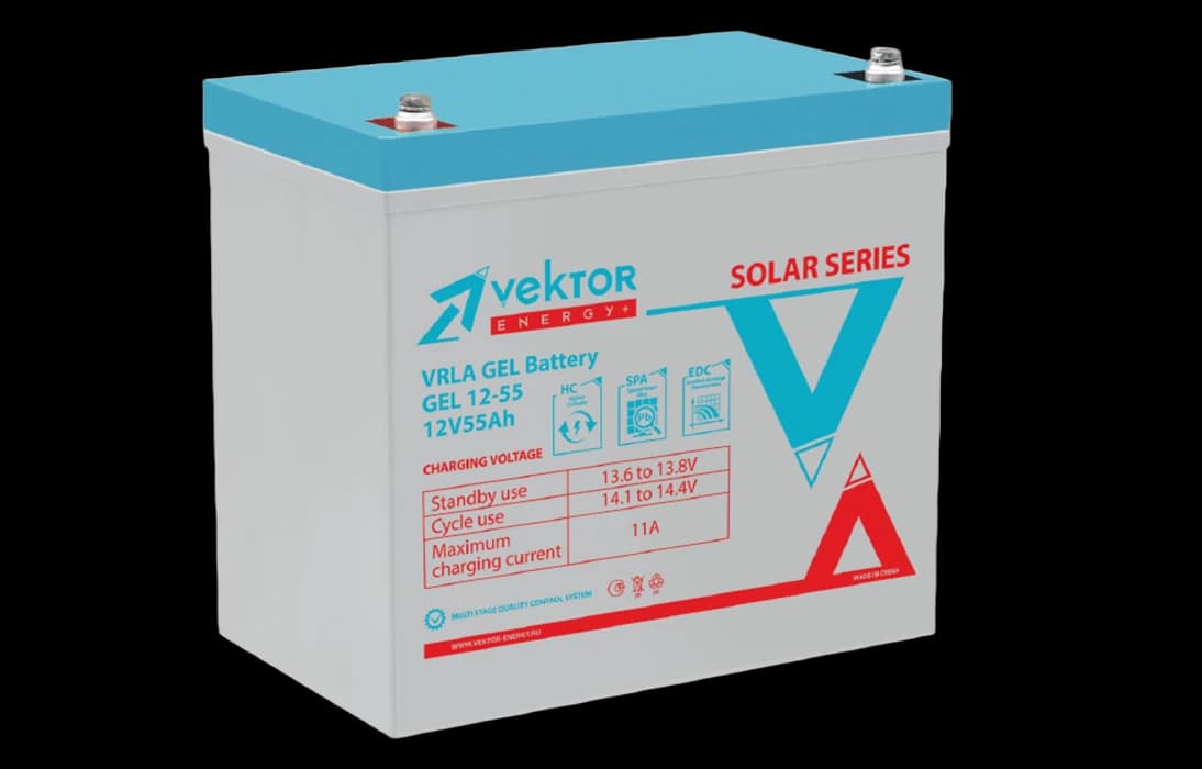 GEL 12-50 Аккумуляторная батарея Vektor GEL 12-55