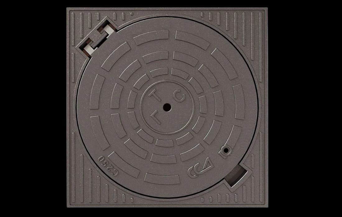 Люк квадратный "Арбат" ВЧШГ тип Т "А15-С250" (ГТС) 2.7.8-60 (ОУЭ-КВ-А15-С250)