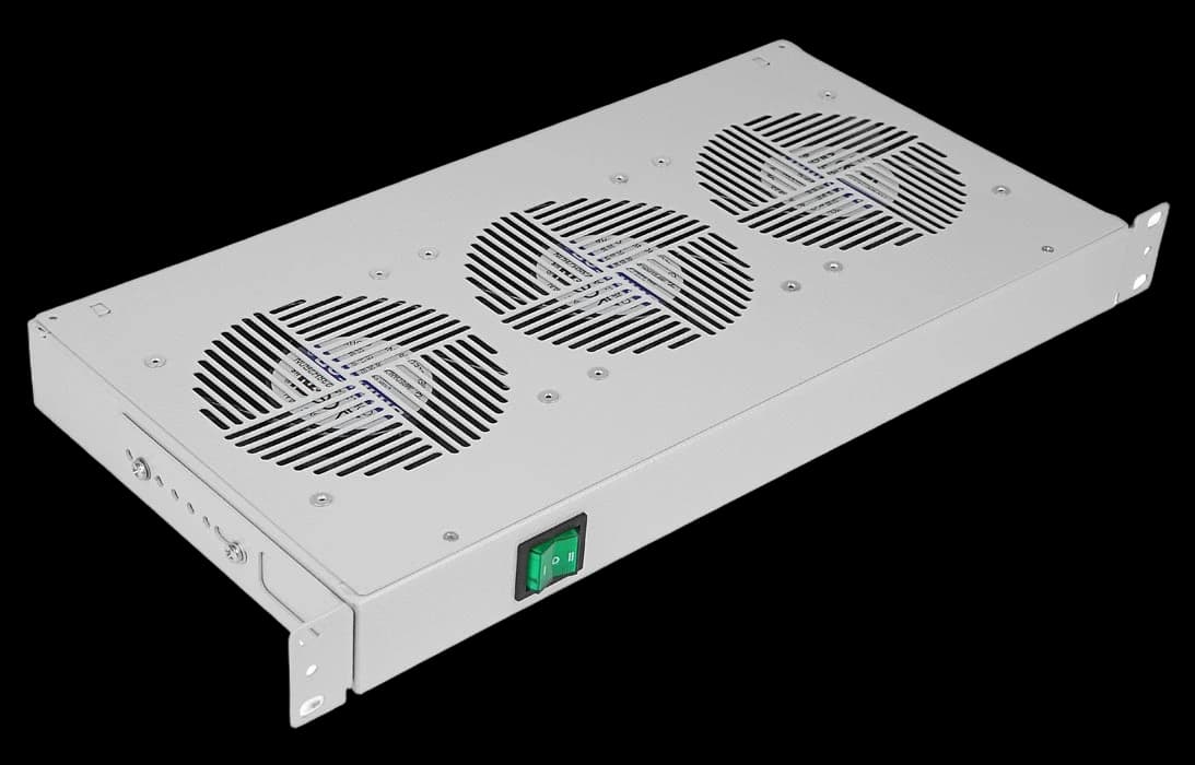 Вентиляторный модуль , 3 вентилятора с термодатчиком без шнура питания 35С ВМ-3-19" ССД