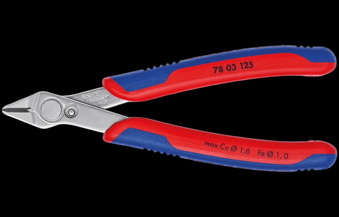 KN-7803125	Electronic Super Knips® Бокорезы прецизионные, нерж., 125 мм, 2-комп ручки