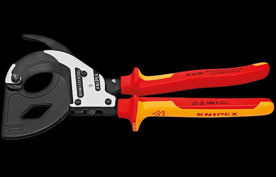 KN-9536320	Кабелерез с трещоткой VDE, Ø 60 мм (600 мм², MCM 1200), длина 320 мм