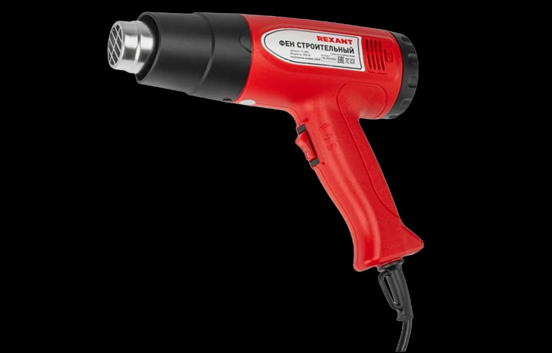 12-0053 Фен строительный, 230 В/2000 Вт "STANDARD" с терморегулятором и дисплеем