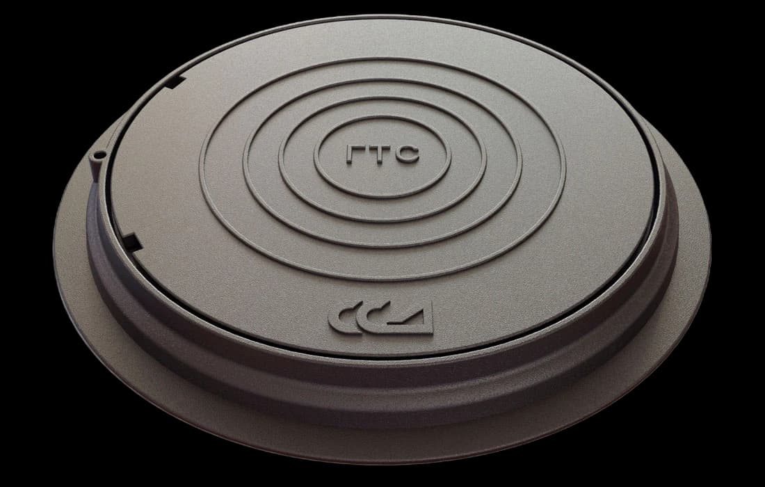 Люк л/т ГТС (Серый Чугун) без нижней стальной крышки ГОСТ 8591-76