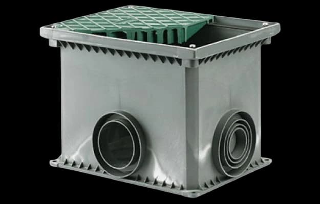 025002 Смотровое устройство 335х240х255 для двустенных труб, переходные  d=50-63-110мм