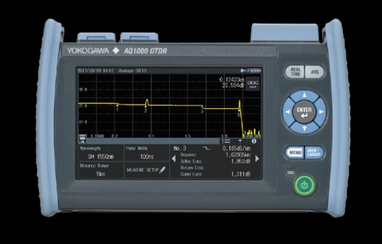 Рефлектометр оптический Yokogawa AQ1000-UFC 1310/1550, 32/30дБ, PC, SLS, TS, FC адапт