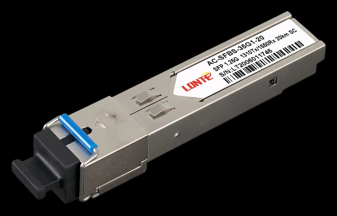 SFP WDM 1.25G Tx1310/Rx1550 20km SC DDM