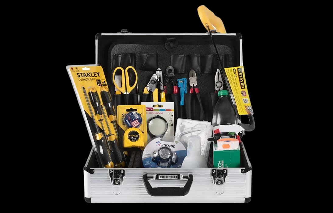 НИМ-25 Комплект инструментов для разделки кабеля (Knipex)