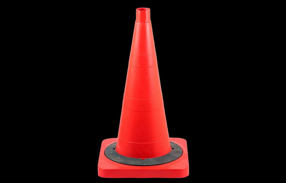 Конус сигнальный КС 2.2.0 без полос с утяжелителем