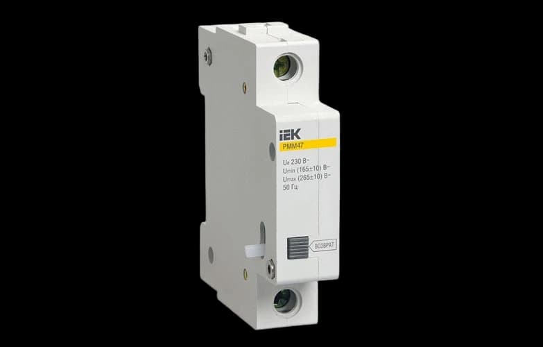 MVA01D-RMM Расц-ль мин.макс.напряж.РММ47 новая серия на DIN-рейку ИЭК