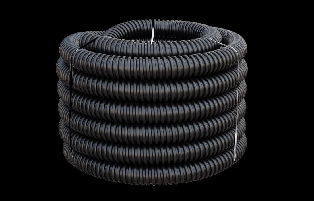 Труба ССД-Пайп OD= 90 мм, 1100 N, SN22, с протяжкой (бухта 68 м)